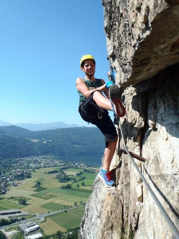 Climbing rock "Breitwand" in Döbriach